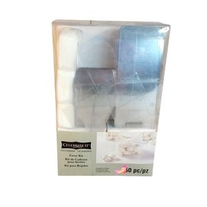 Celebrate It Favor Kit 50 Pc Wedding Celebration Boxes Ribbons & Thank You Tags